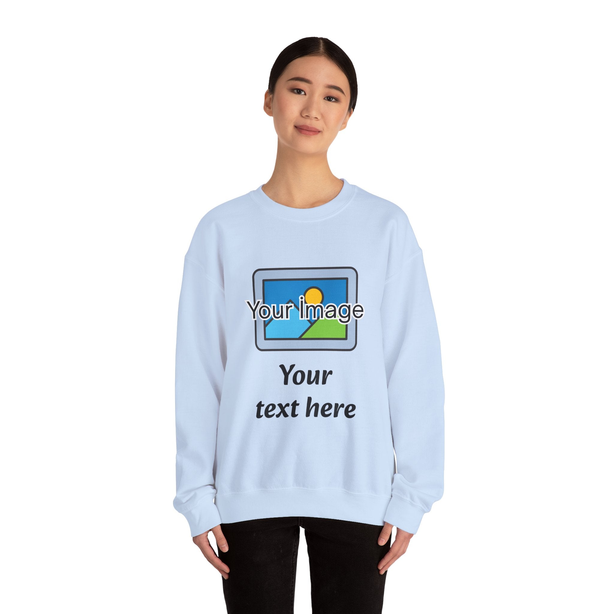 Personalized Image & Text Sweatshirt