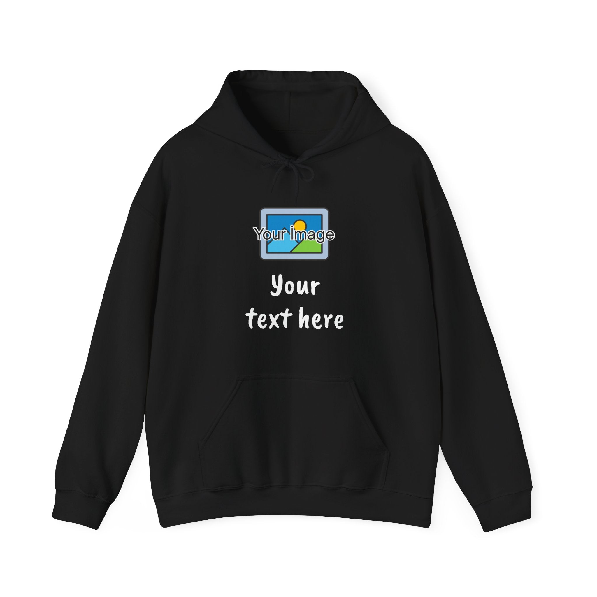 Custom Photo & Text Hoodie — Personalized Image Hoodie, Add Your Text
