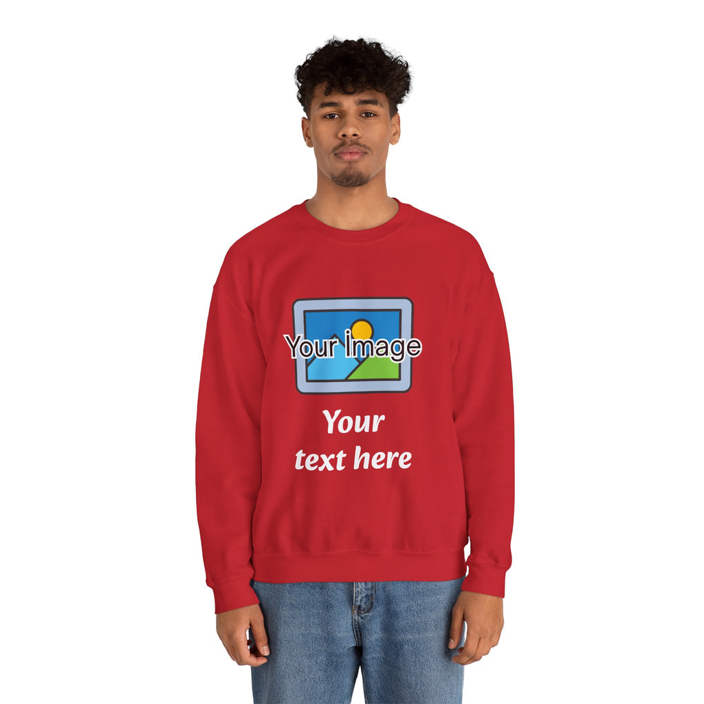 Personalized Image & Text Sweatshirt