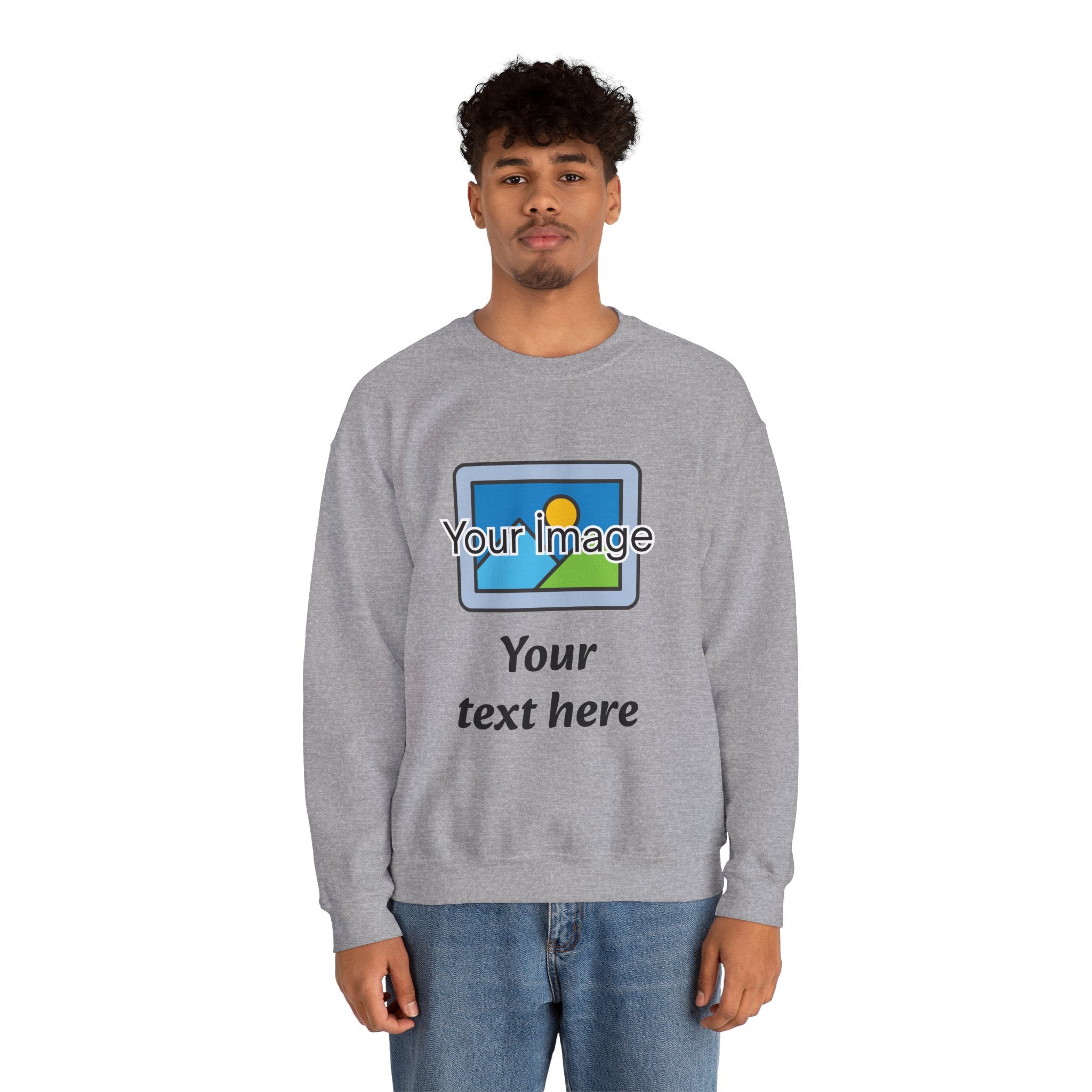 Personalized Image & Text Sweatshirt