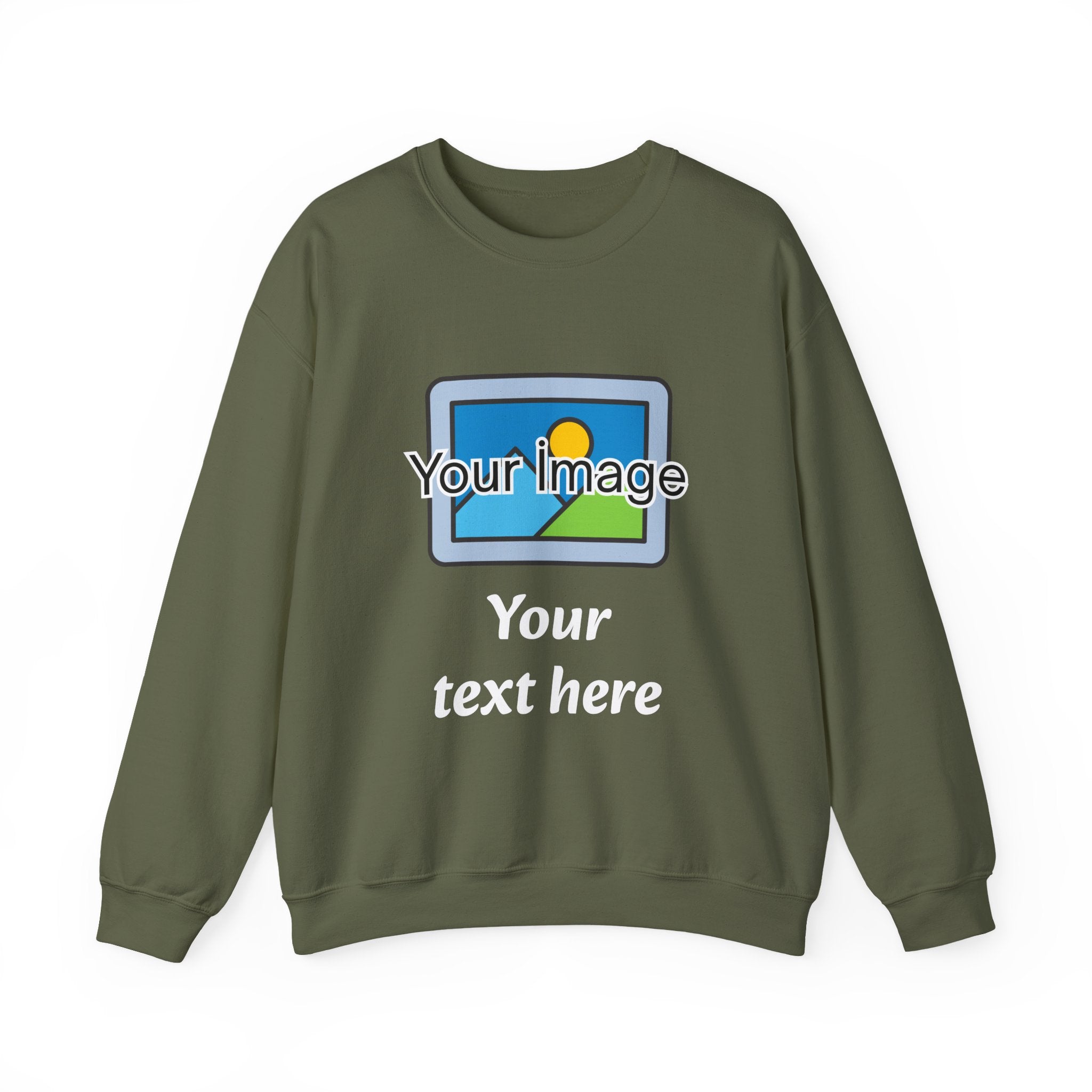 Personalized Image & Text Sweatshirt