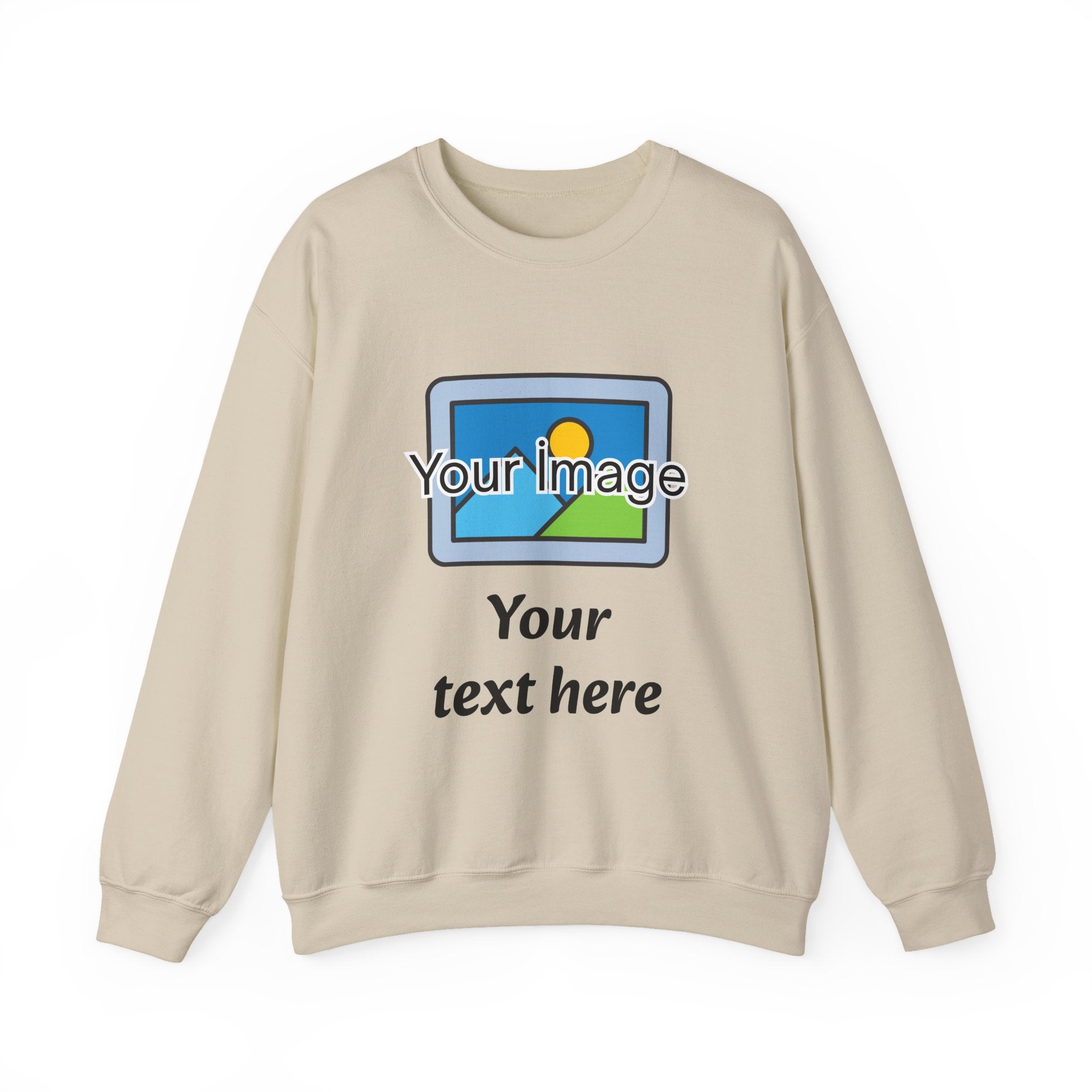 Personalized Image & Text Sweatshirt