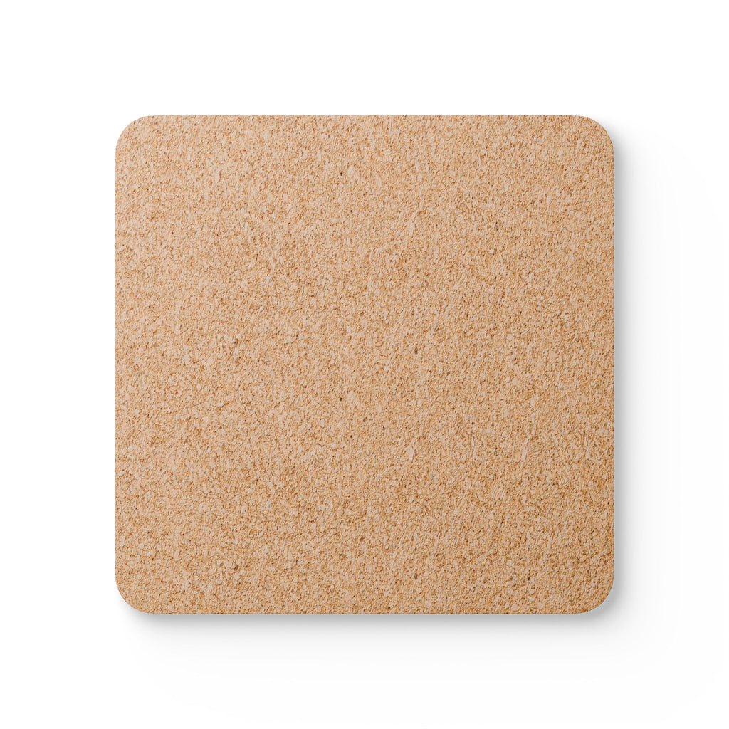 Lemon Bistro Cork Coaster Set — 4-Pack Citrus Drink Coasters