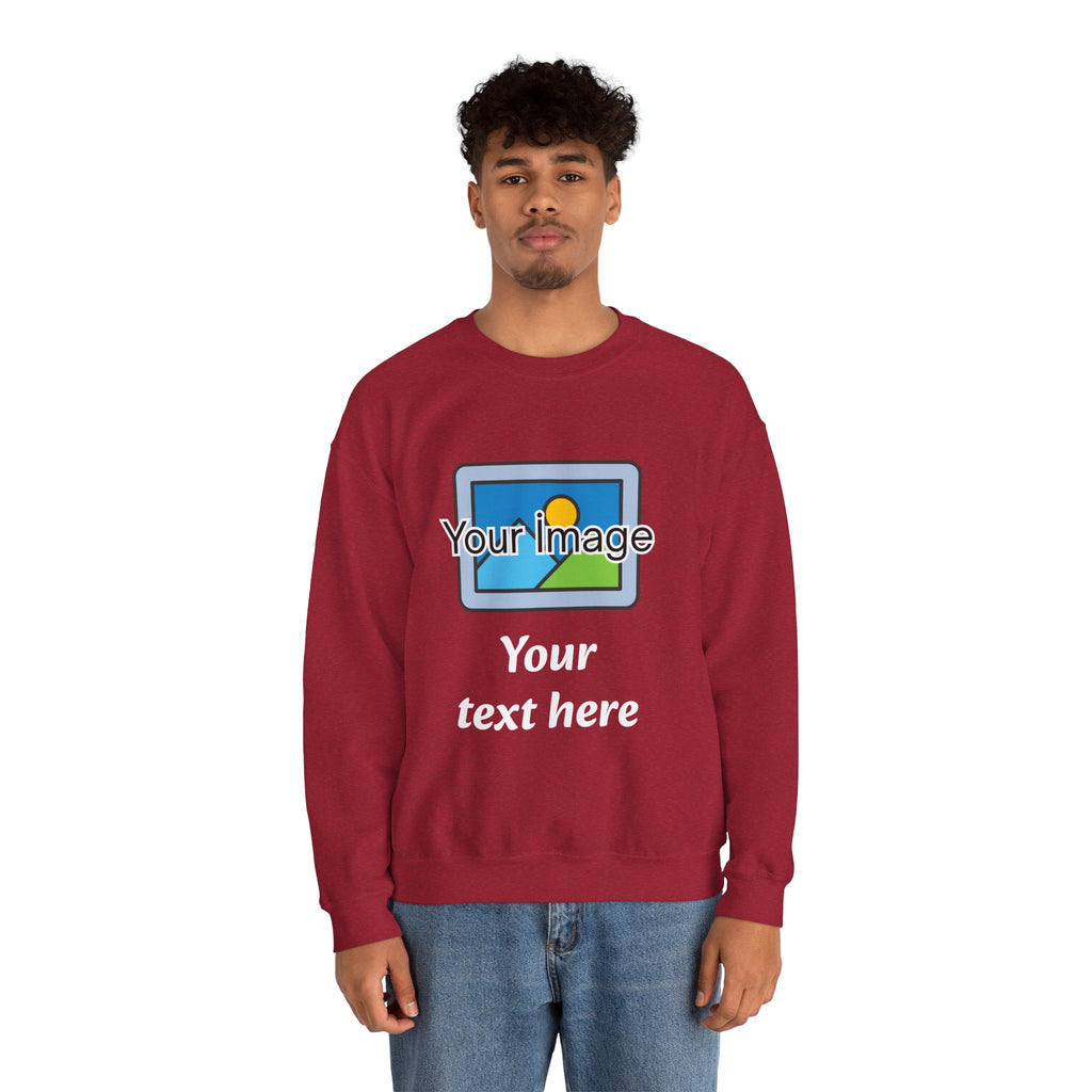 Personalized Image & Text Sweatshirt