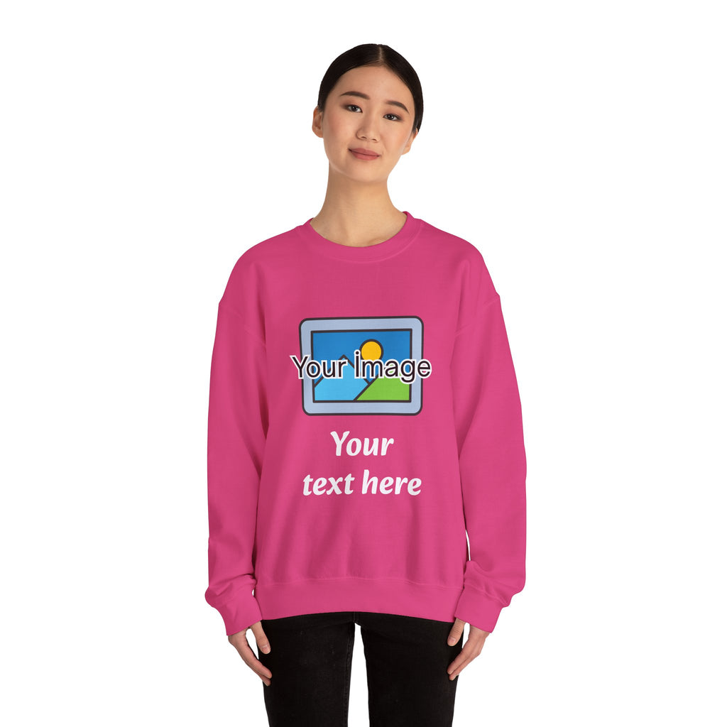 Personalized Image & Text Sweatshirt