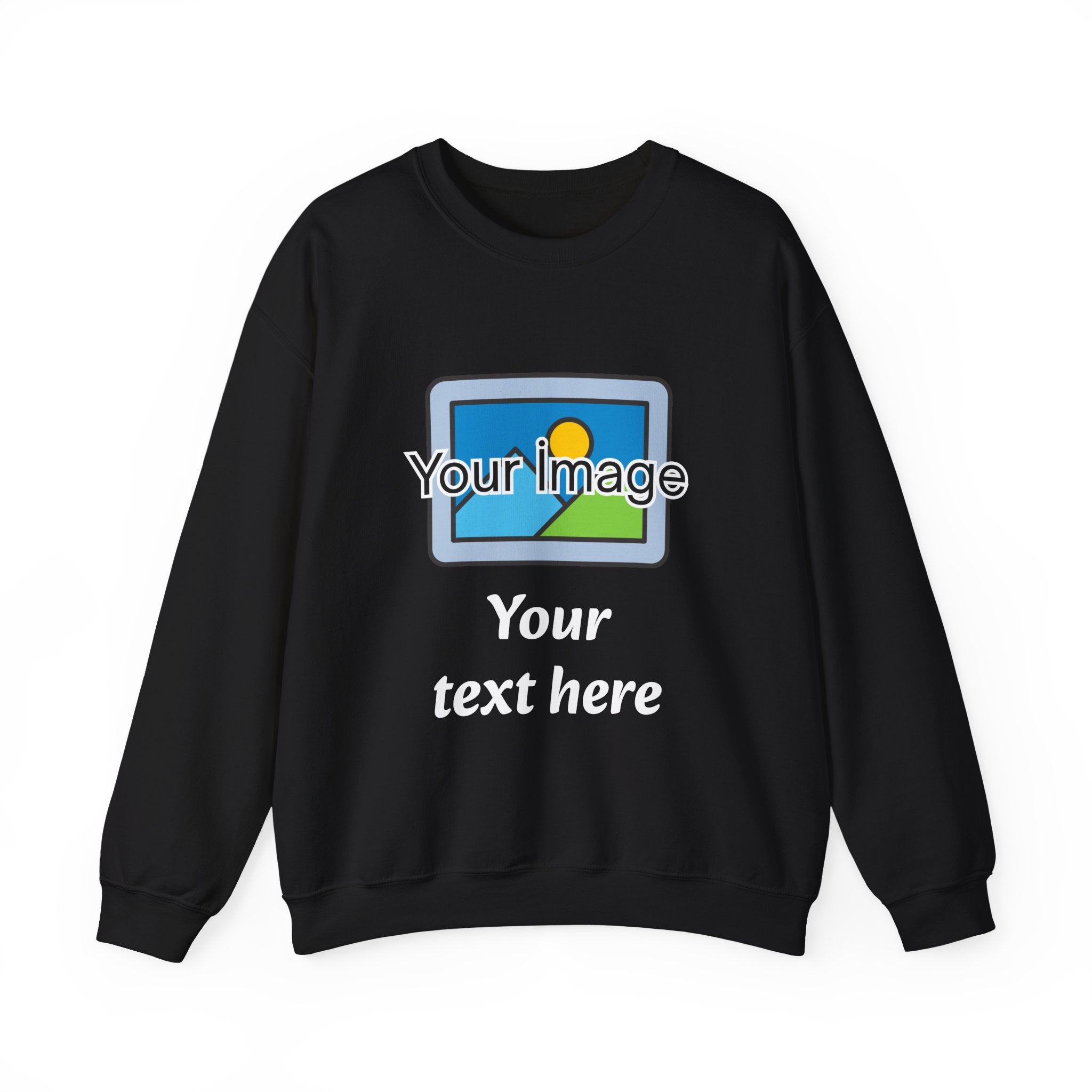 Personalized Image & Text Sweatshirt