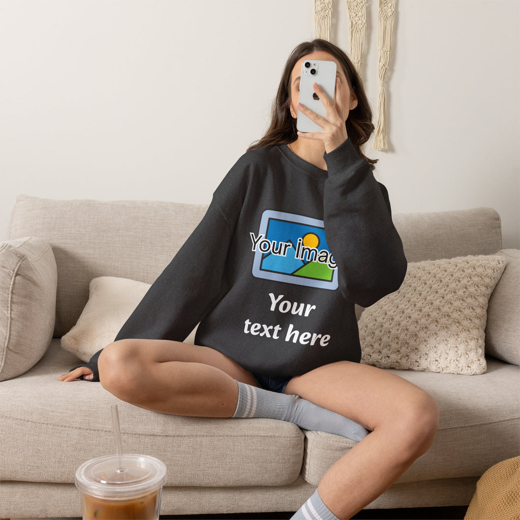 Personalized Image & Text Sweatshirt