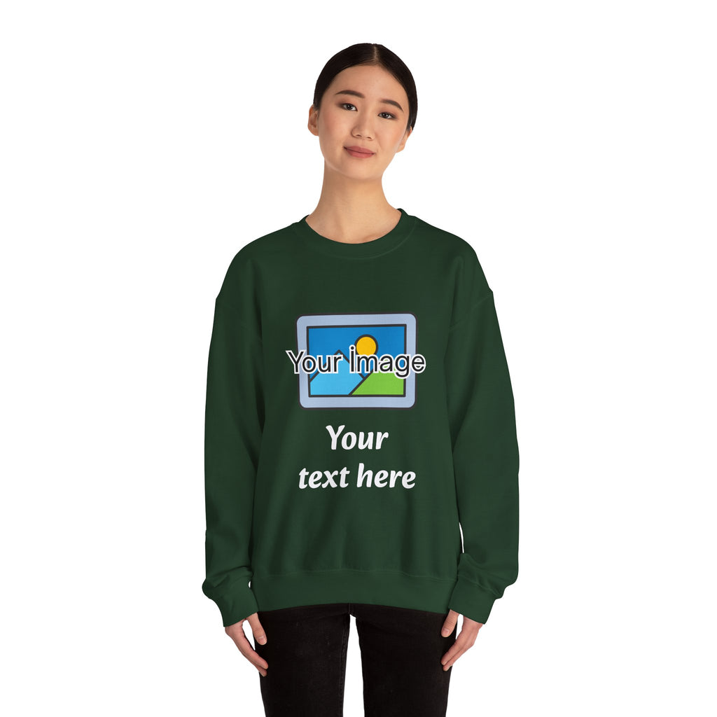Personalized Image & Text Sweatshirt