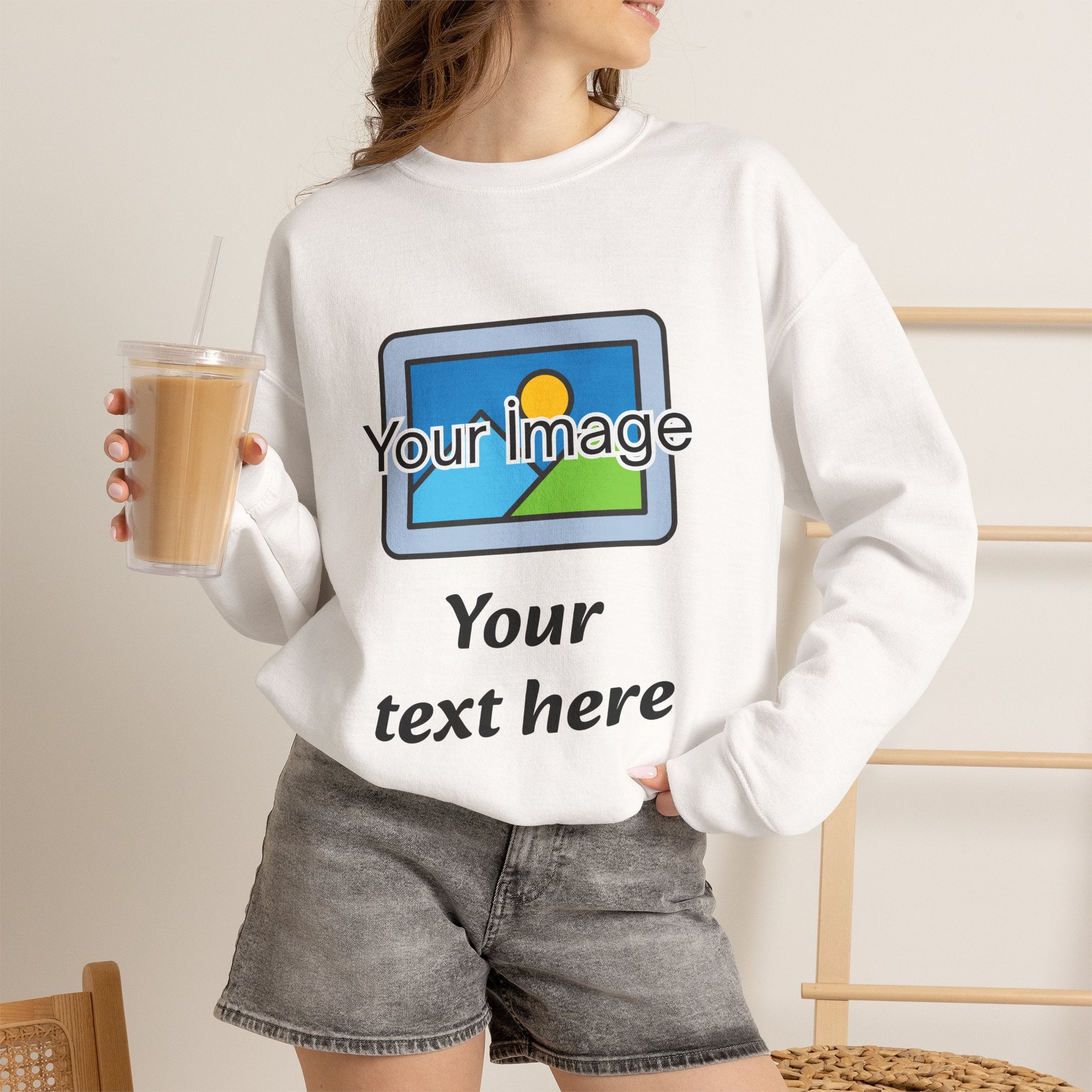 Personalized Image & Text Sweatshirt