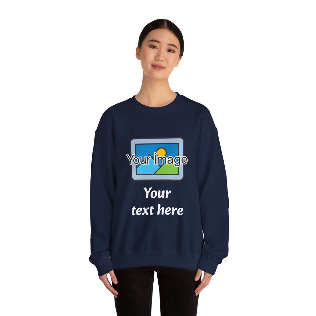 Personalized Image & Text Sweatshirt