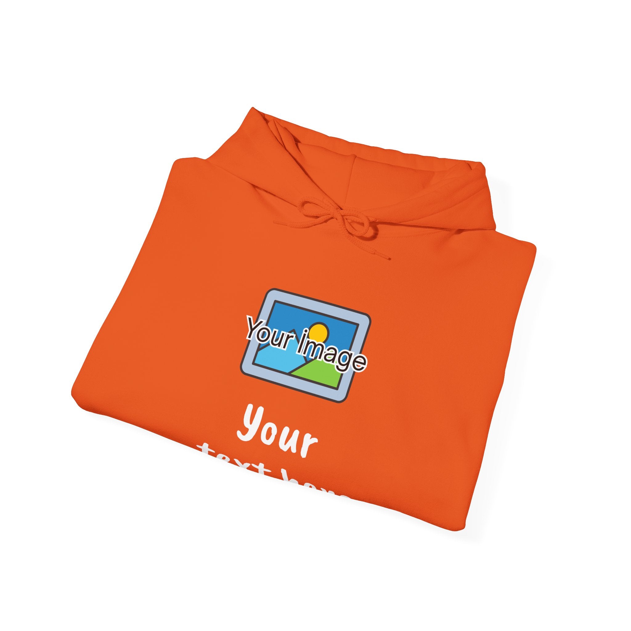 Custom Photo & Text Hoodie — Personalized Image Hoodie, Add Your Text