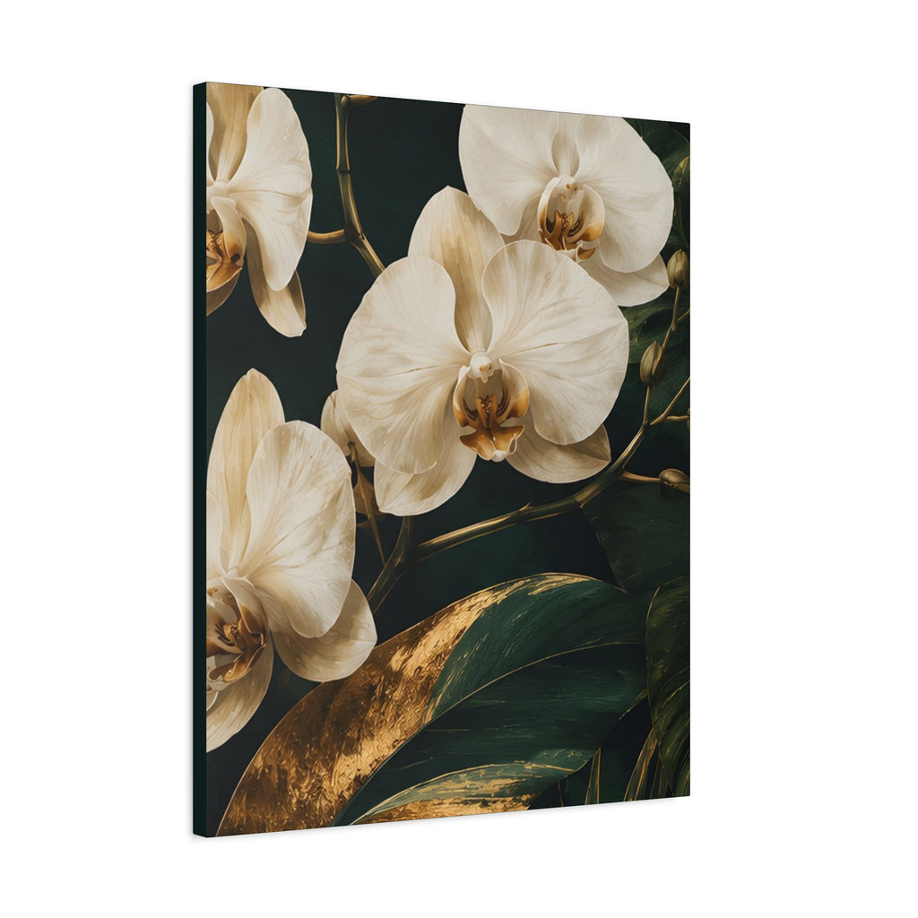 Orchid Botanical Matte Canvas Print — Stretched 1.25"