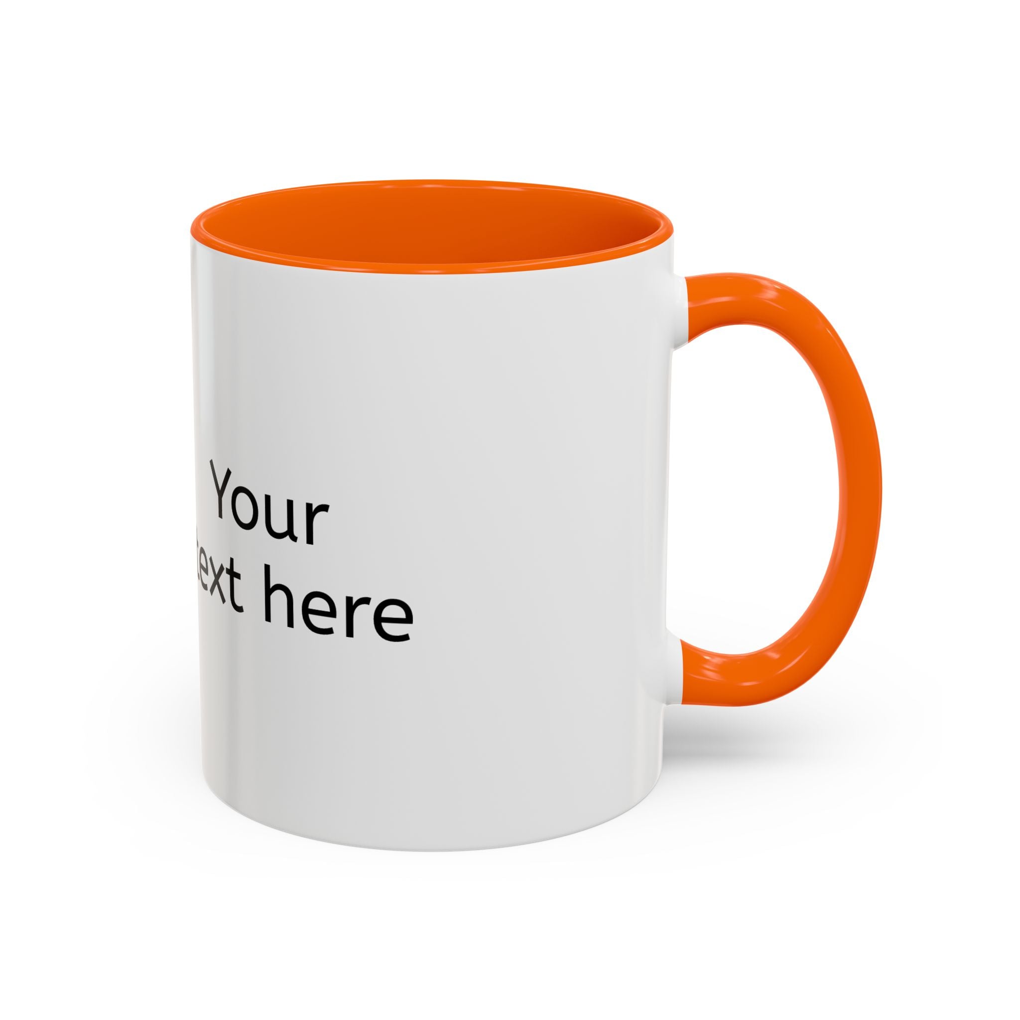 Personalized Accent Coffee Mug - Custom Text & Image, 11oz/15oz