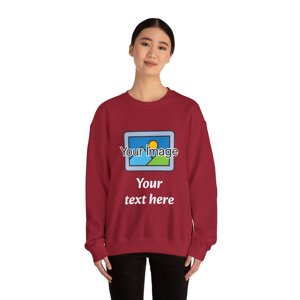 Personalized Image & Text Sweatshirt
