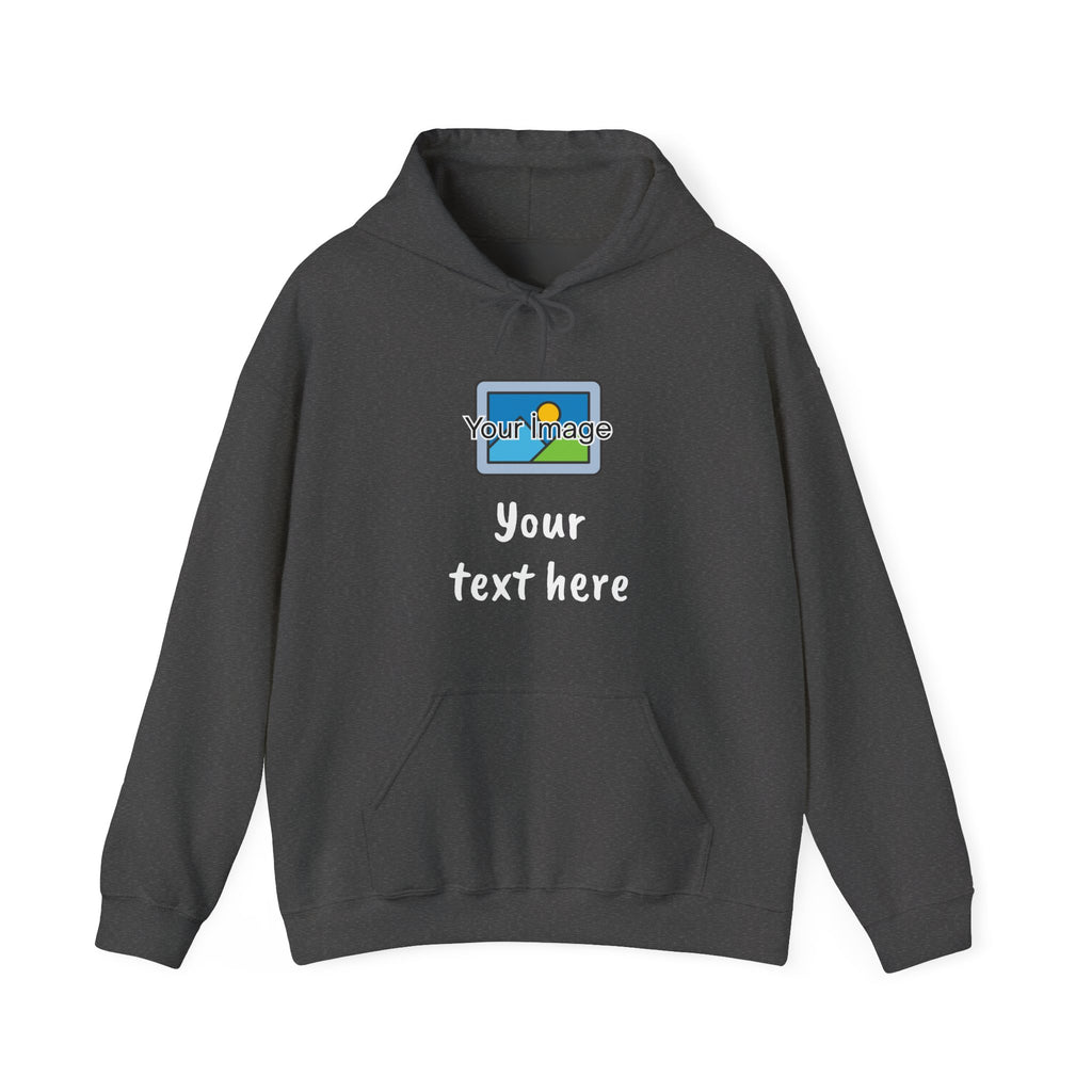 Custom Photo & Text Hoodie — Personalized Image Hoodie, Add Your Text