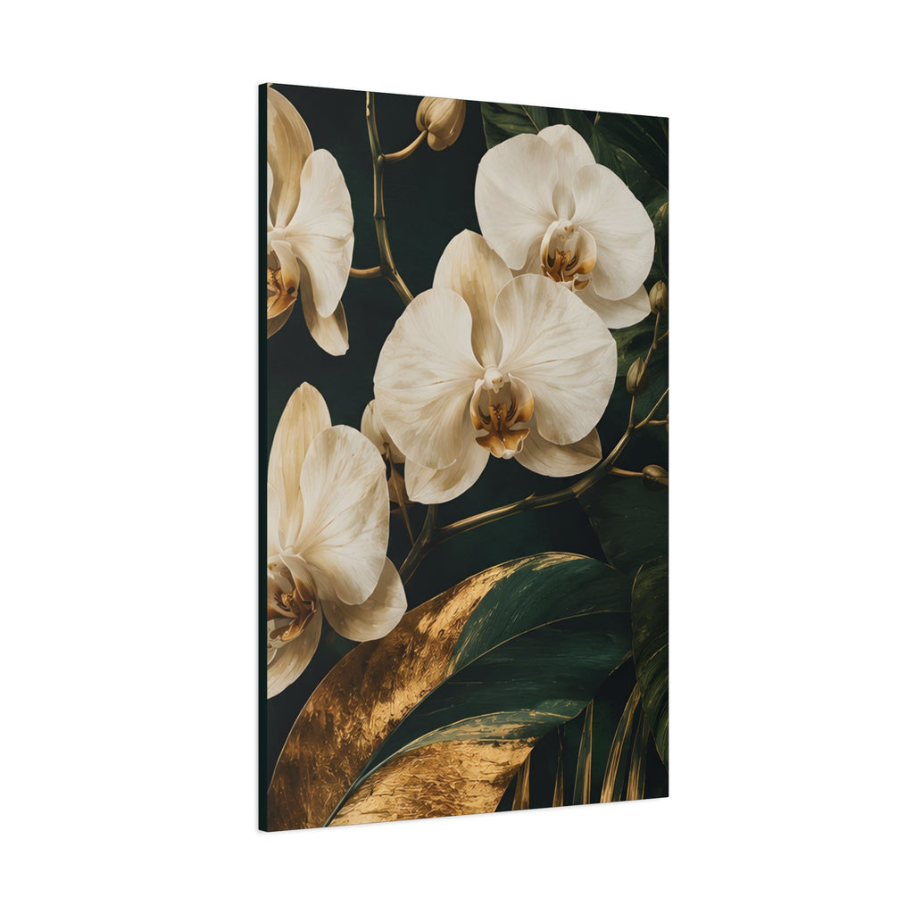 Orchid Botanical Matte Canvas Print — Stretched 1.25"