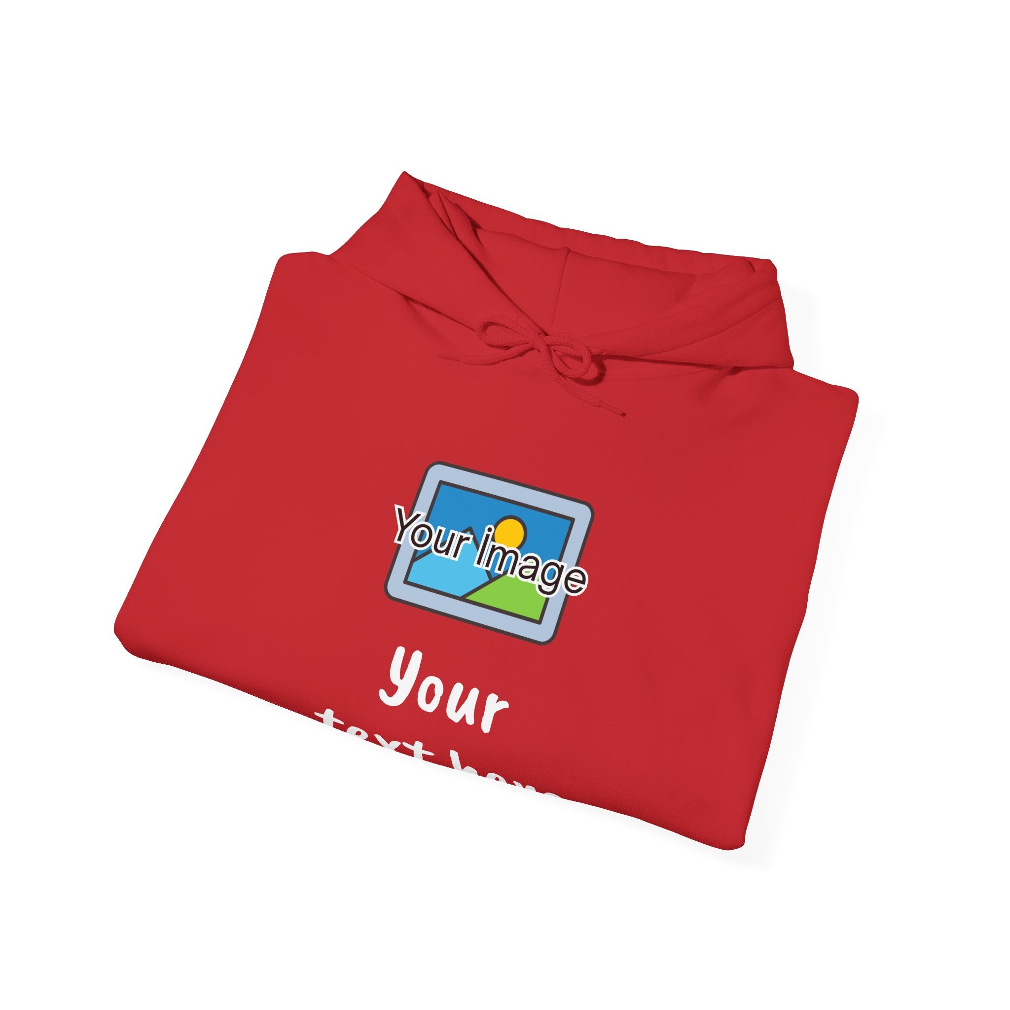 Custom Photo & Text Hoodie — Personalized Image Hoodie, Add Your Text