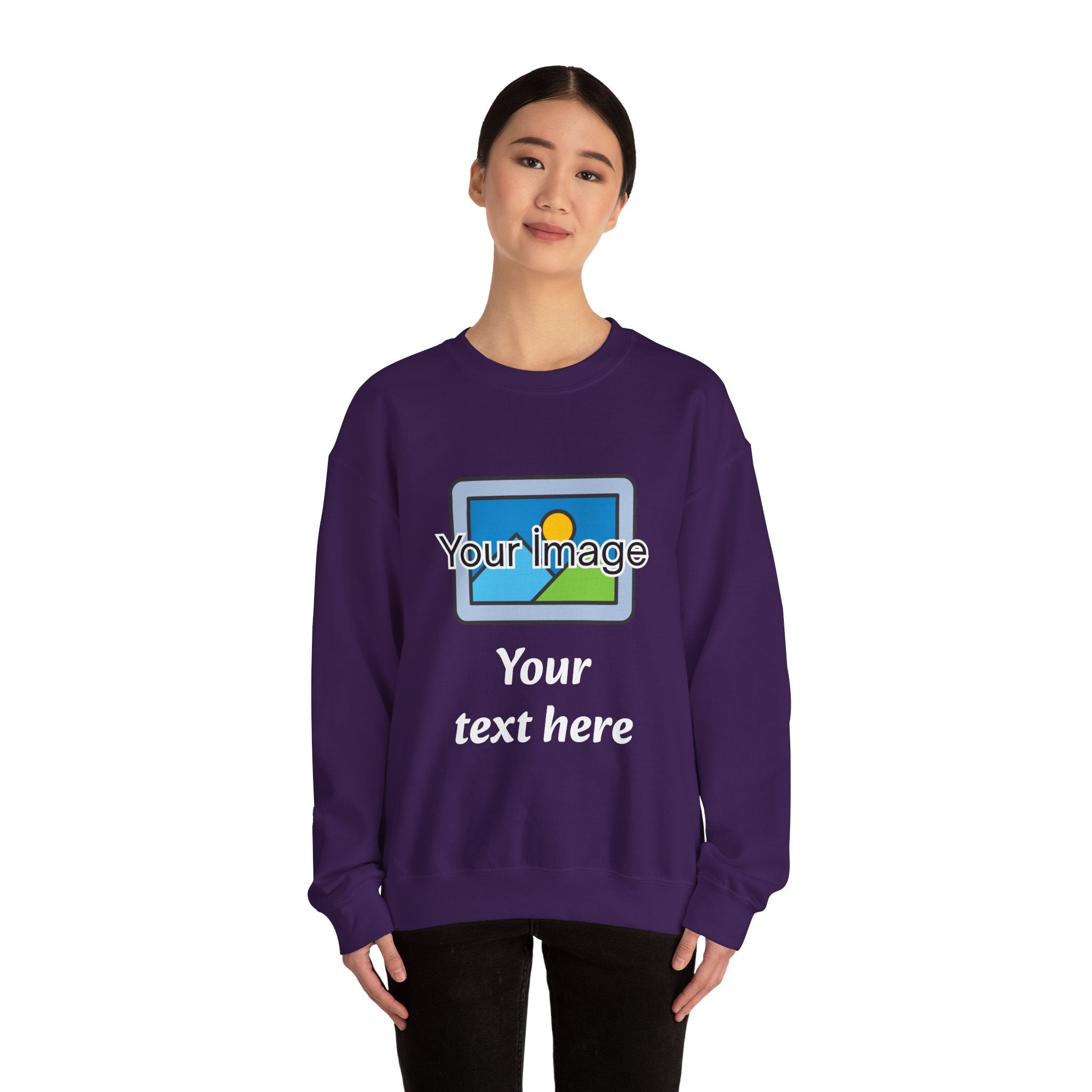 Personalized Image & Text Sweatshirt