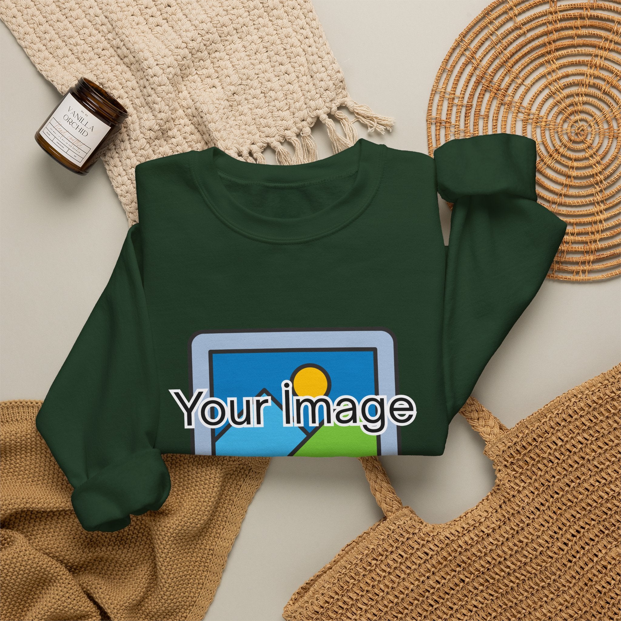 Personalized Image & Text Sweatshirt