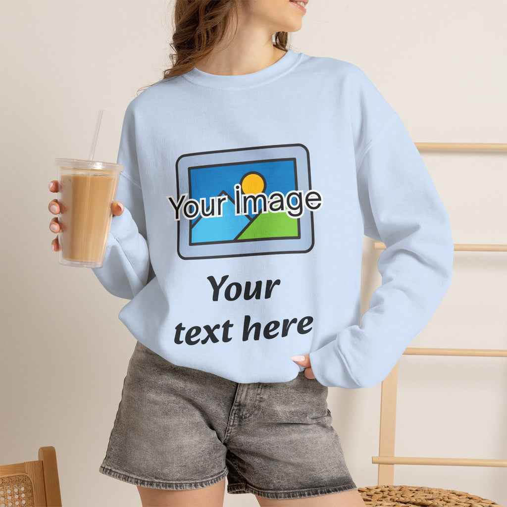 Personalized Image & Text Sweatshirt