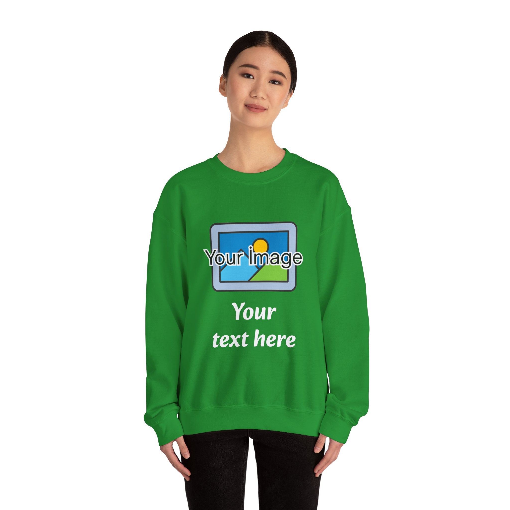 Personalized Image & Text Sweatshirt