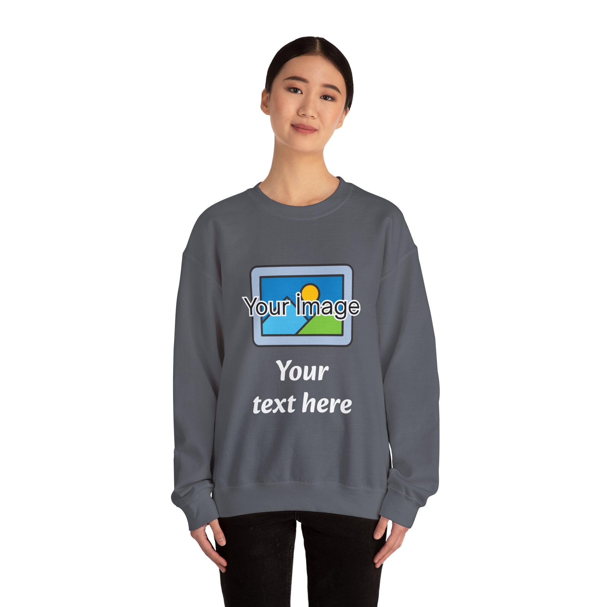 Personalized Image & Text Sweatshirt