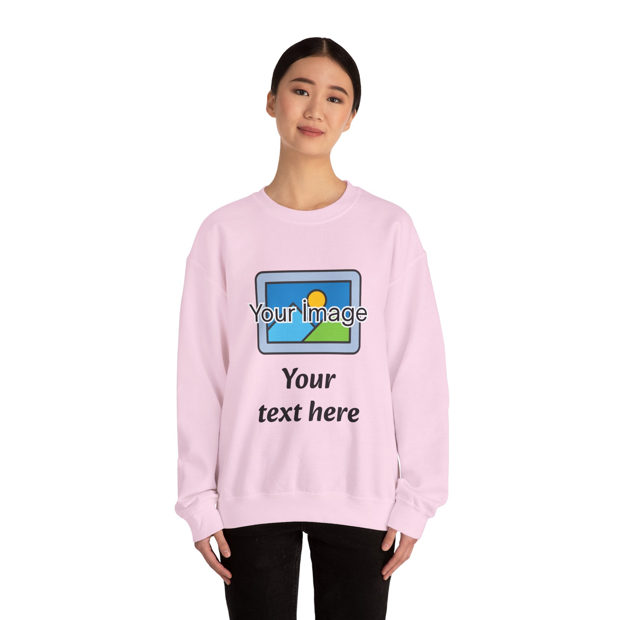 Personalized Image & Text Sweatshirt
