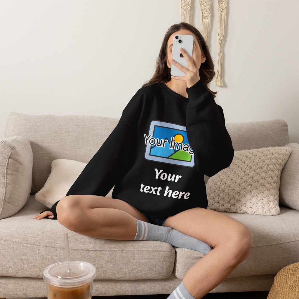 Personalized Image & Text Sweatshirt