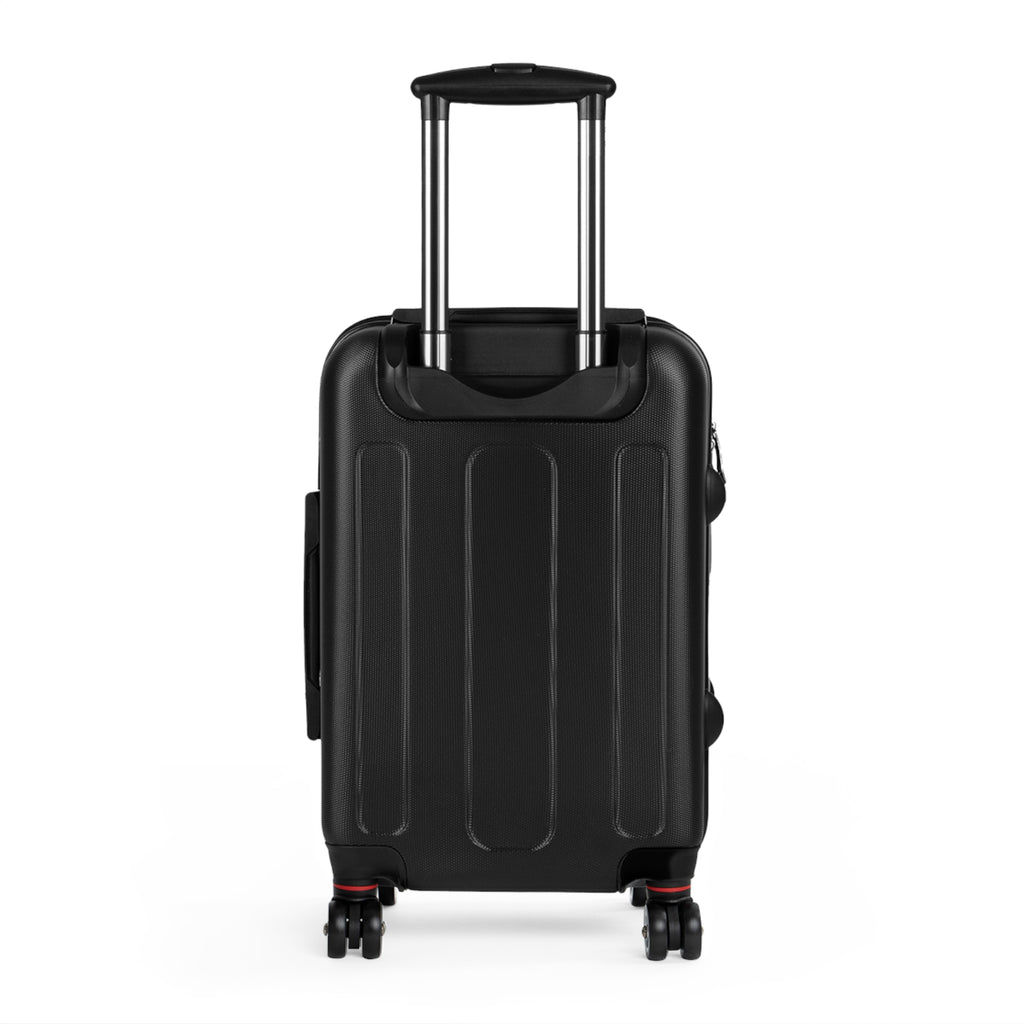 Floral Violet Rose Carry-On Suitcase — Lightweight Patterned Travel Luggage