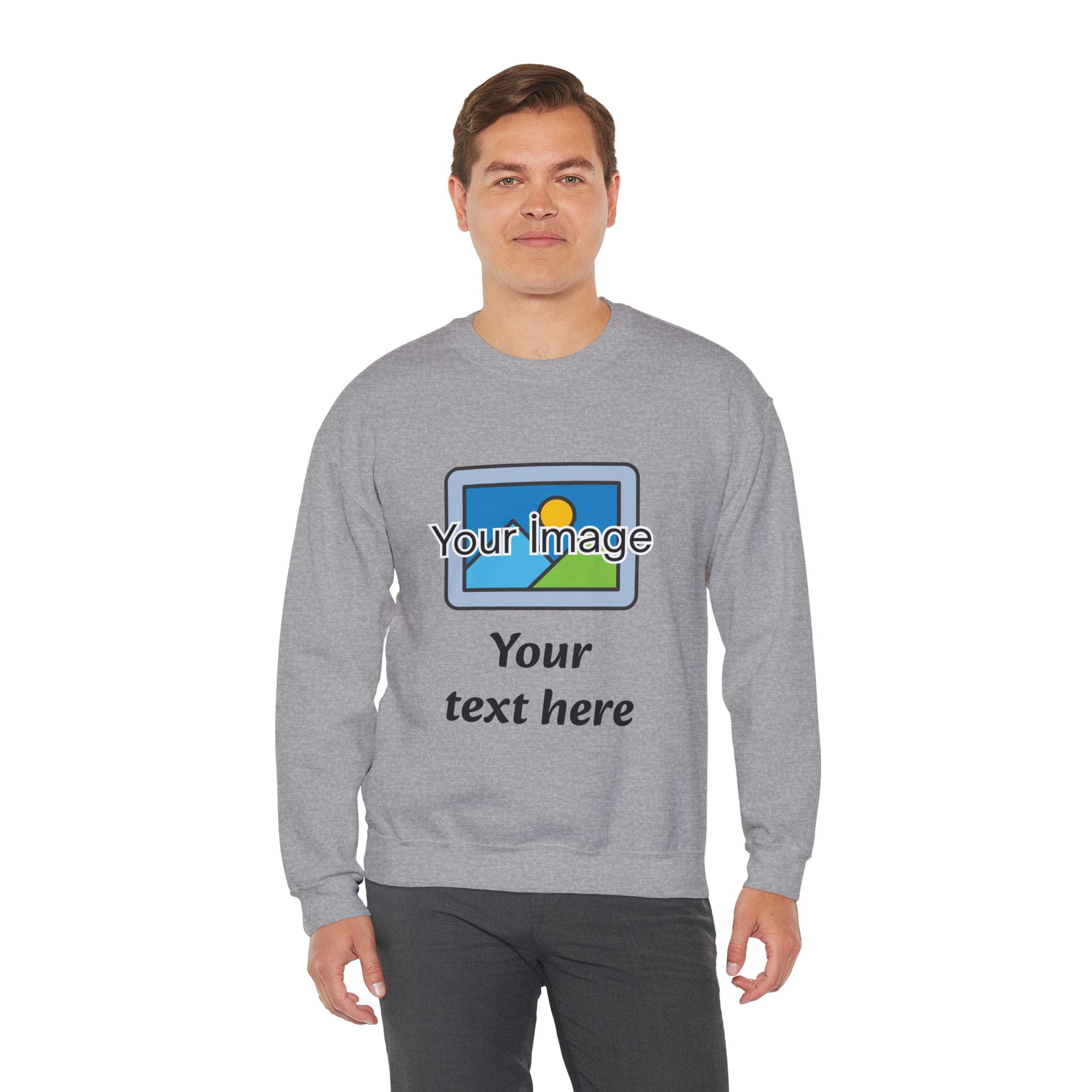 Personalized Image & Text Sweatshirt