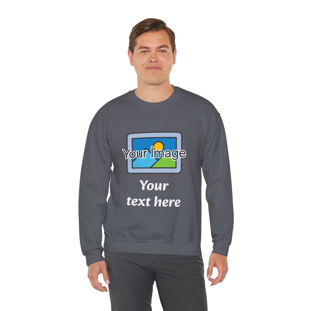 Personalized Image & Text Sweatshirt