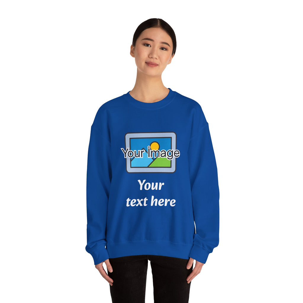Personalized Image & Text Sweatshirt