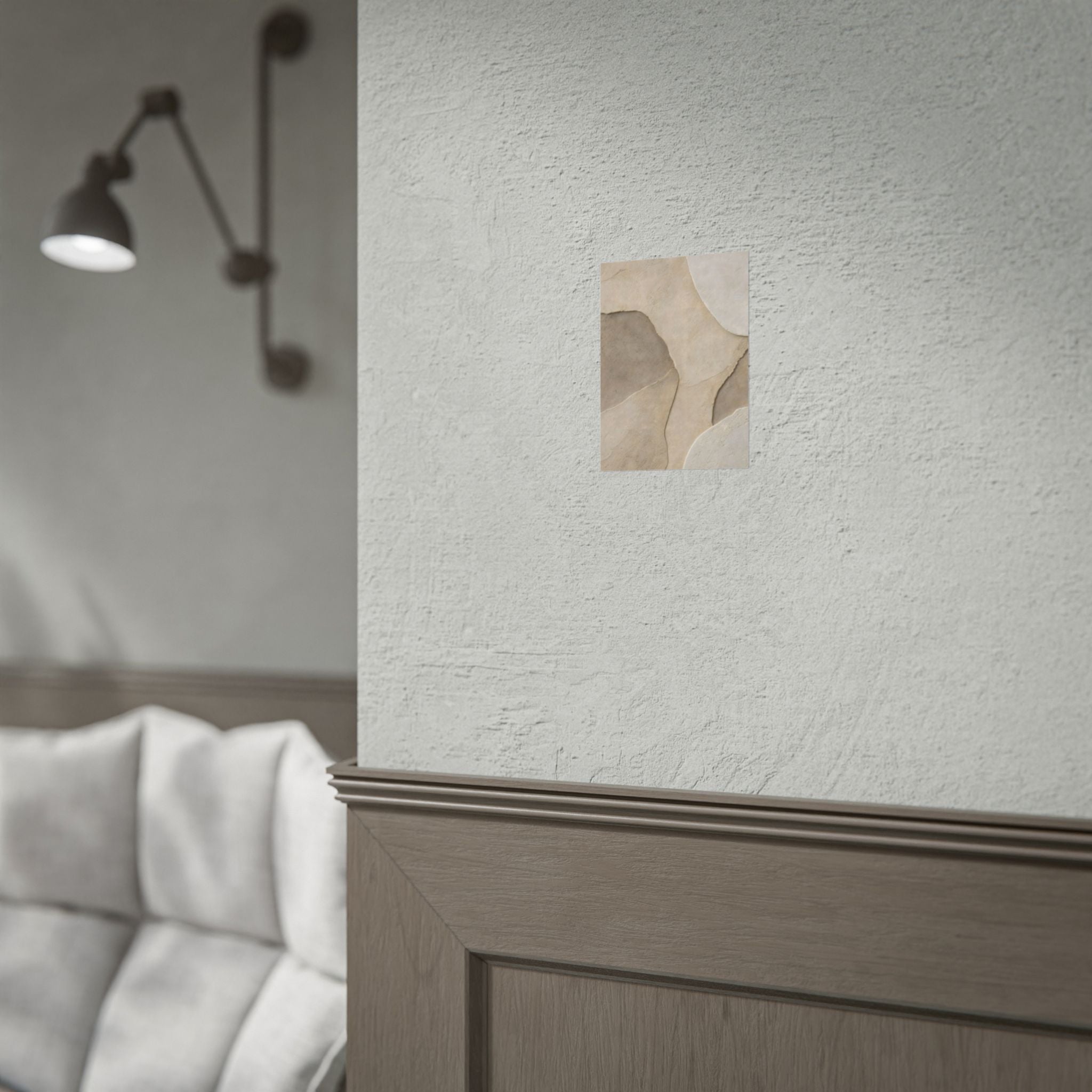 Abstract Neutral Texture Rolled Poster — Earth Tone Minimal Wall Art