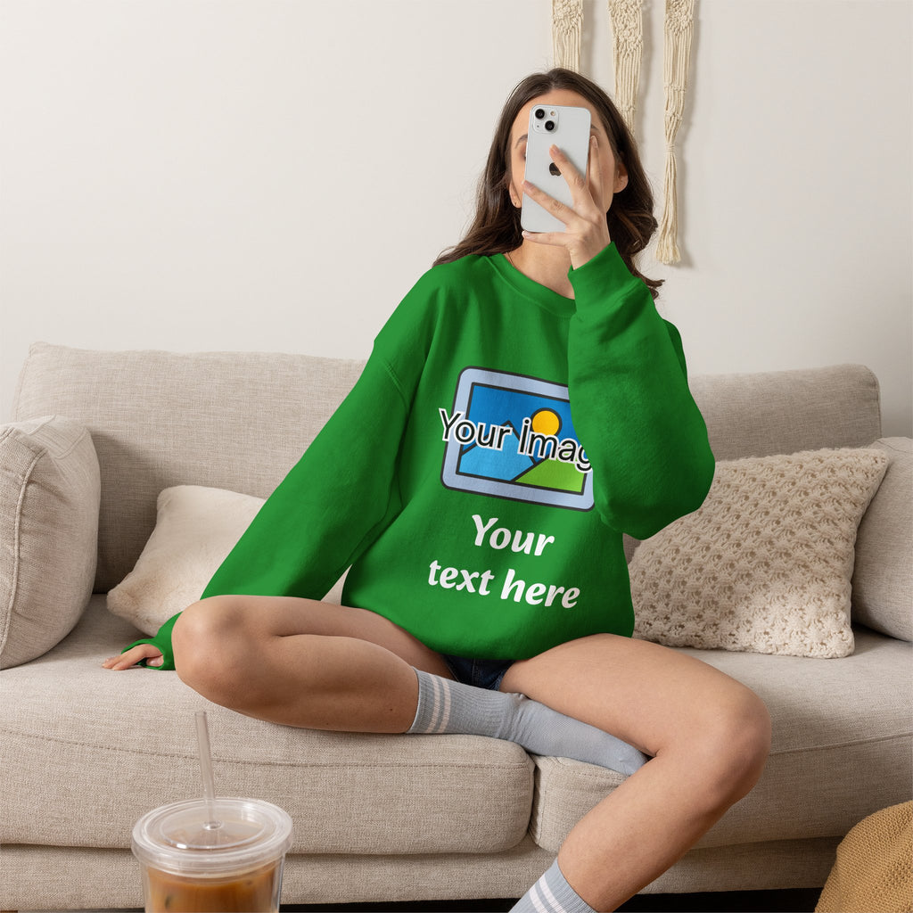 Personalized Image & Text Sweatshirt