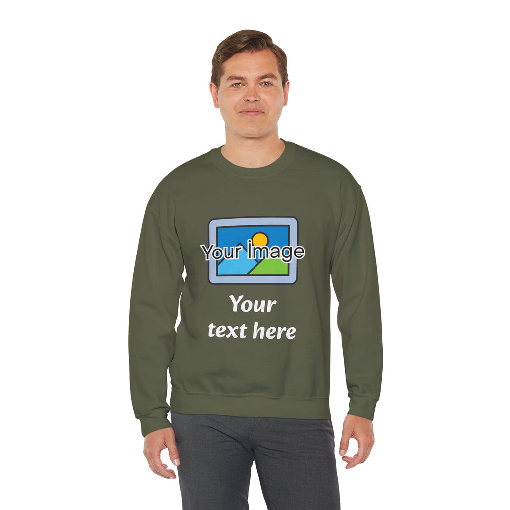 Personalized Image & Text Sweatshirt