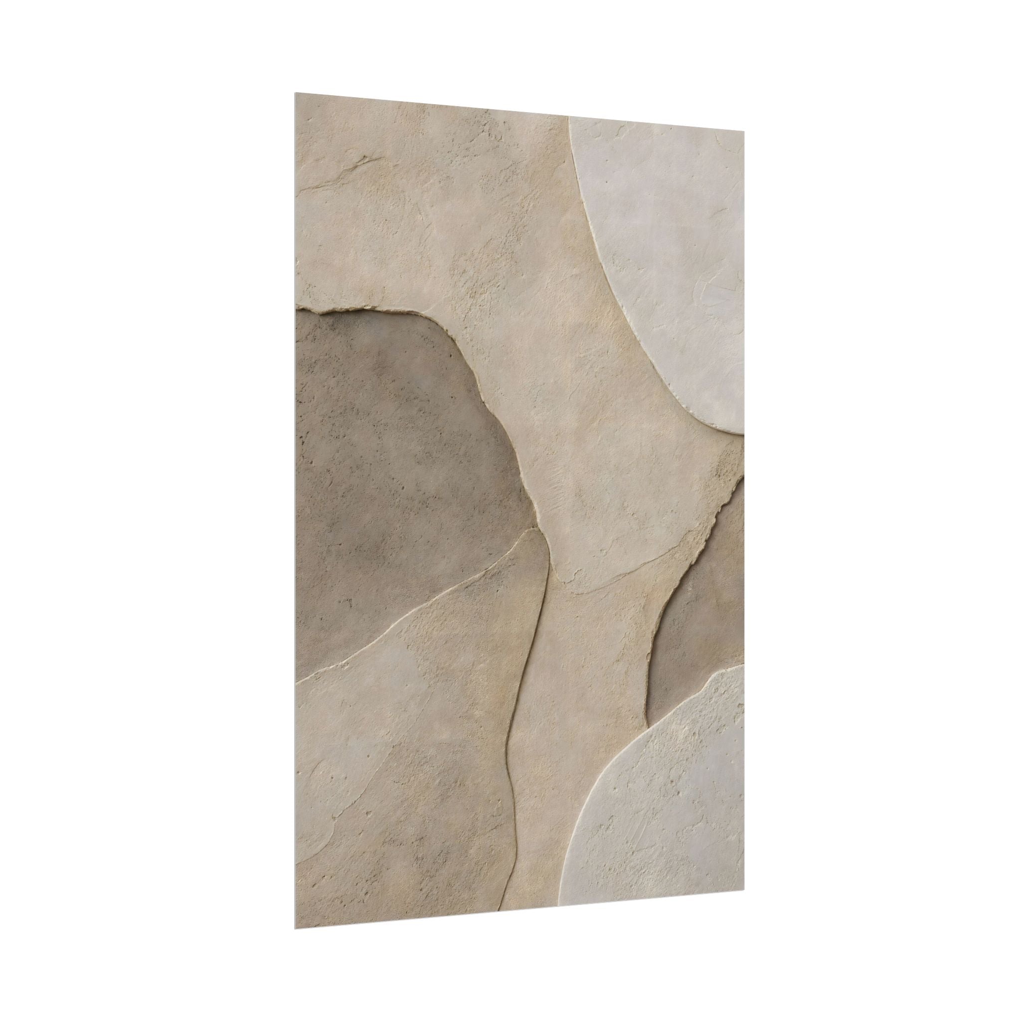 Abstract Neutral Texture Rolled Poster — Earth Tone Minimal Wall Art