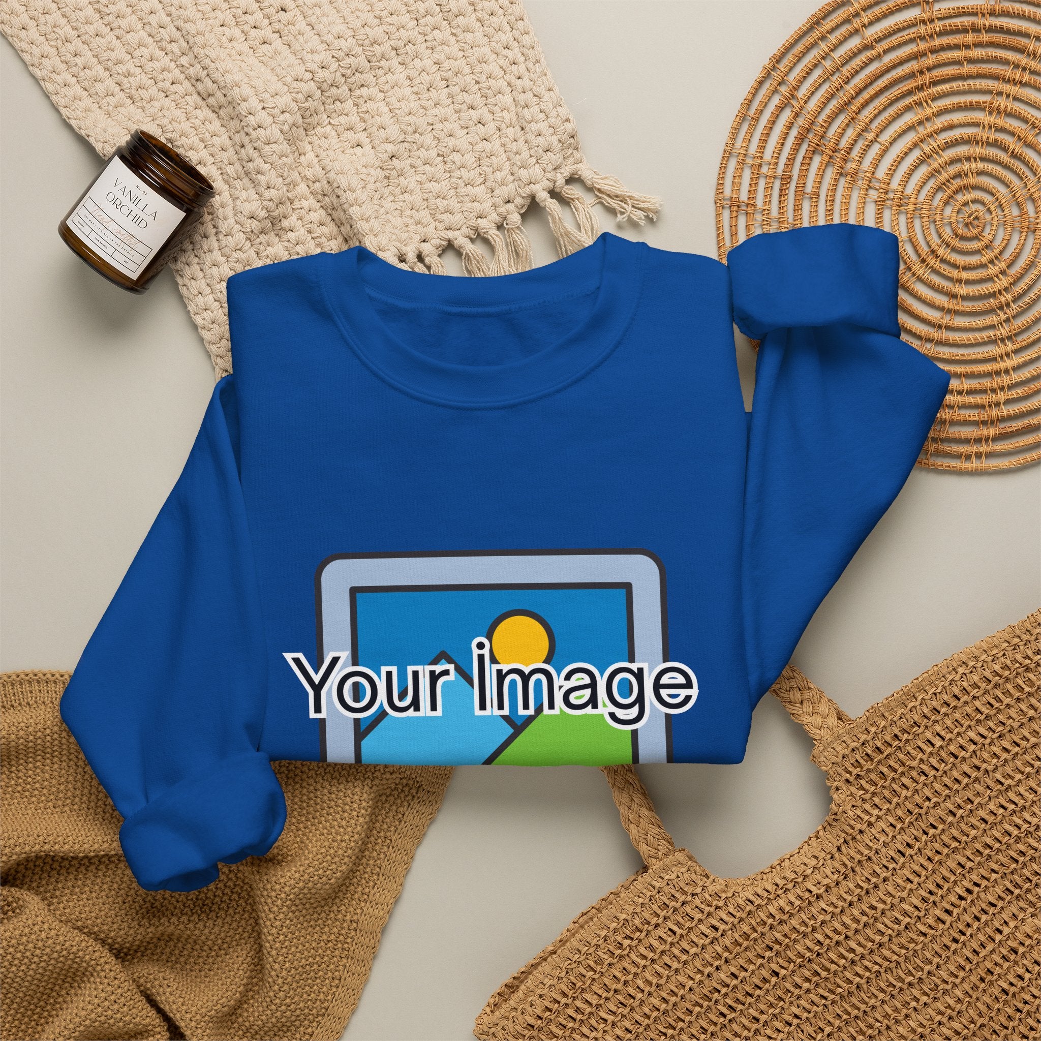 Personalized Image & Text Sweatshirt