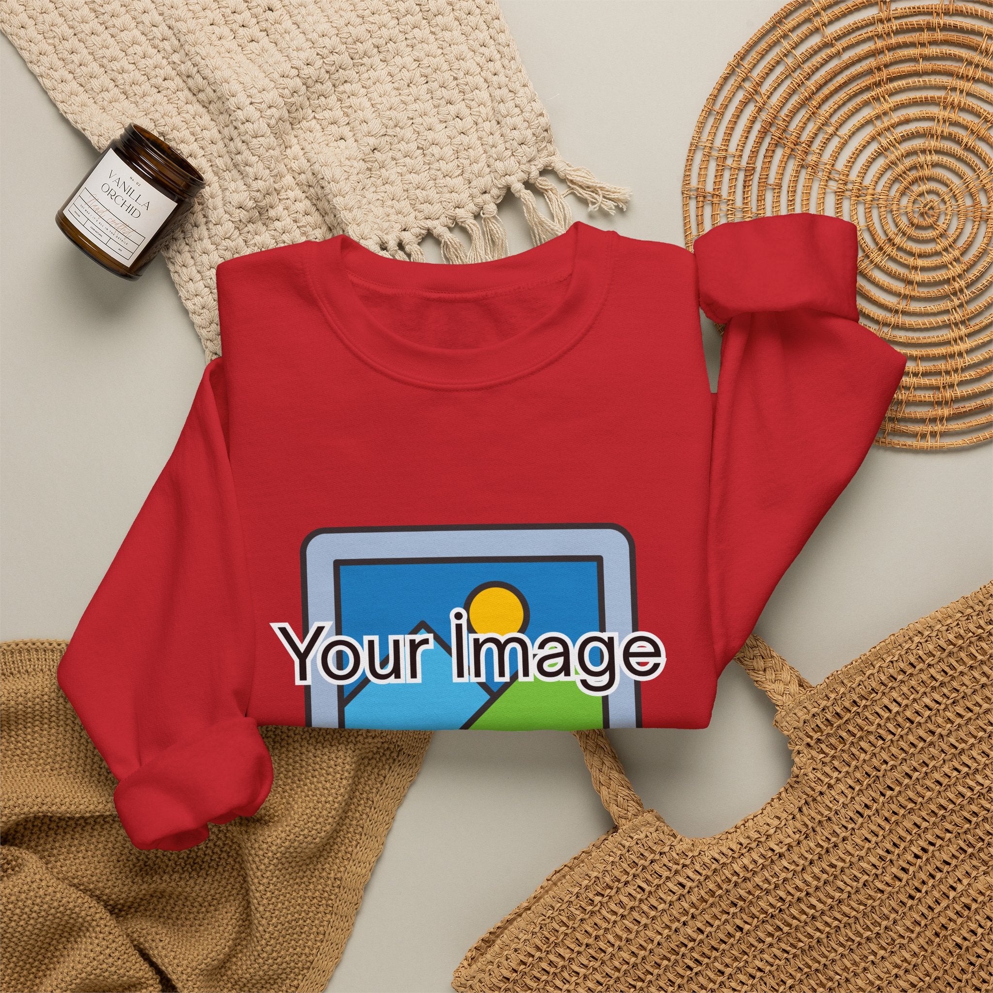 Personalized Image & Text Sweatshirt
