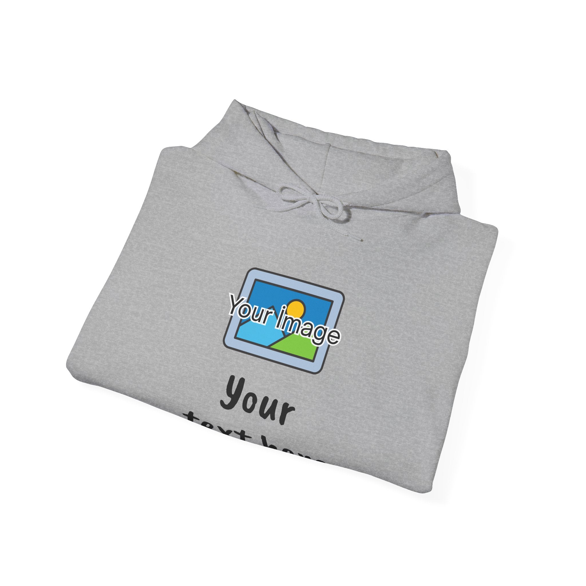 Custom Photo & Text Hoodie — Personalized Image Hoodie, Add Your Text