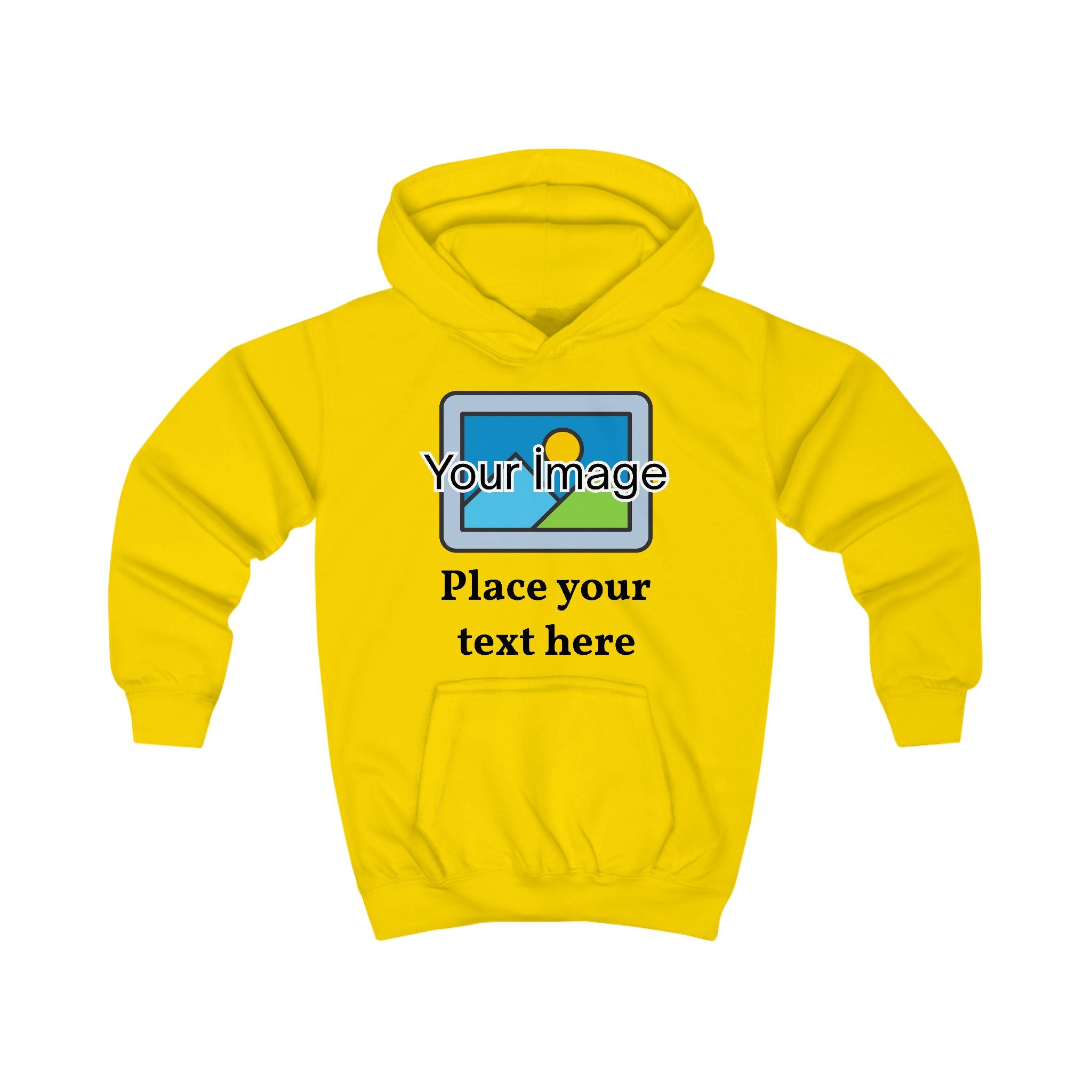 Kids Hoodie — Customizable Photo & Text Printed Kids Hoodie
