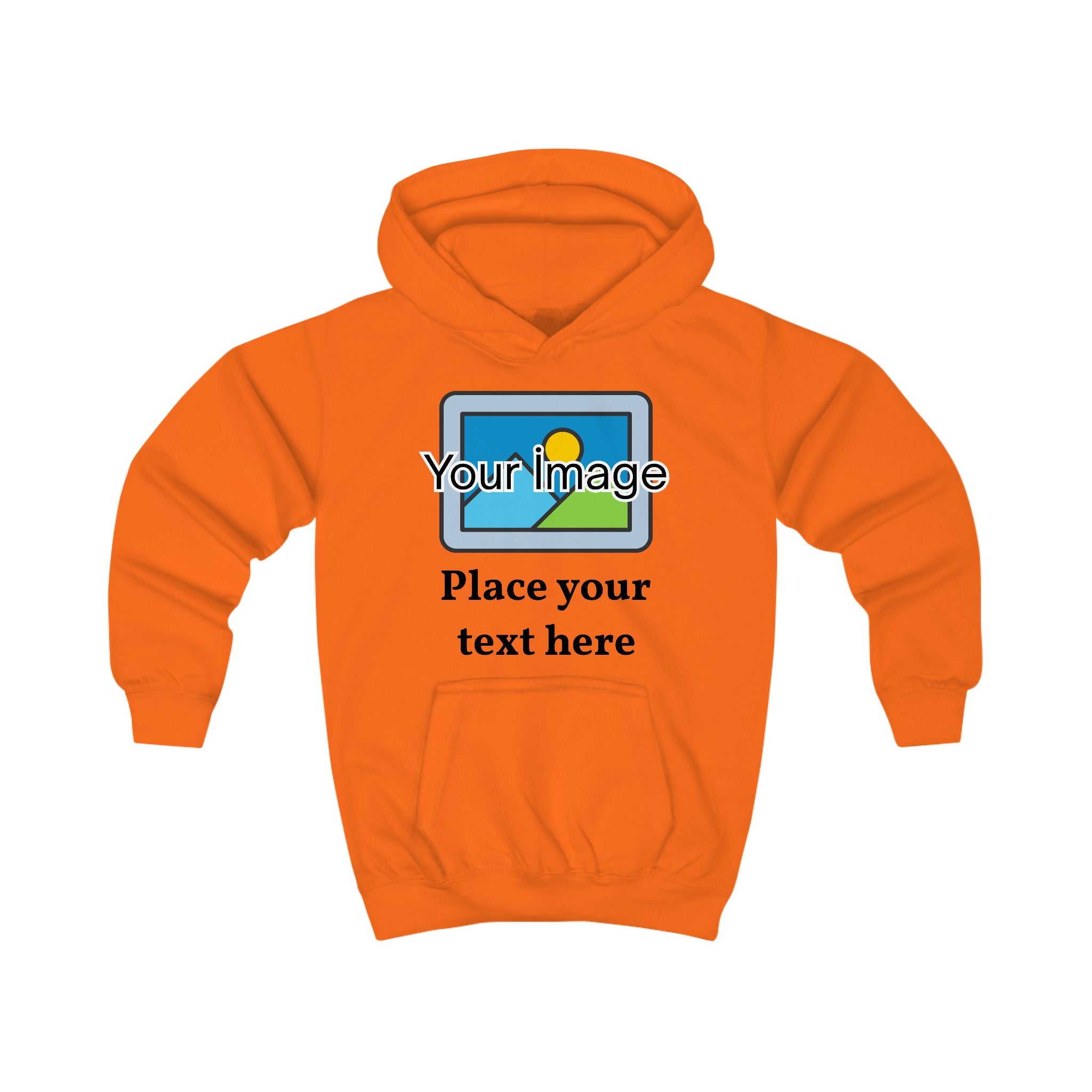Kids Hoodie — Customizable Photo & Text Printed Kids Hoodie