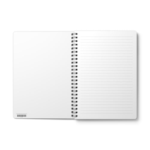 A5 Wirobound Notebook — Elegant Black & Gold Mountain Design