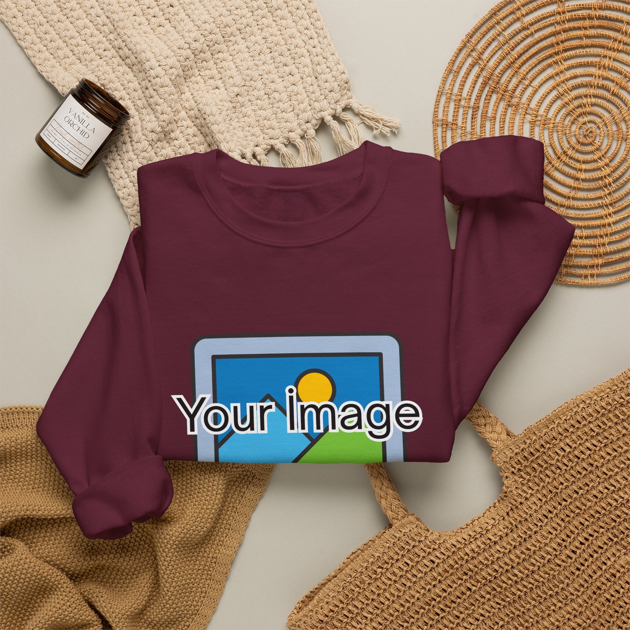 Personalized Image & Text Sweatshirt