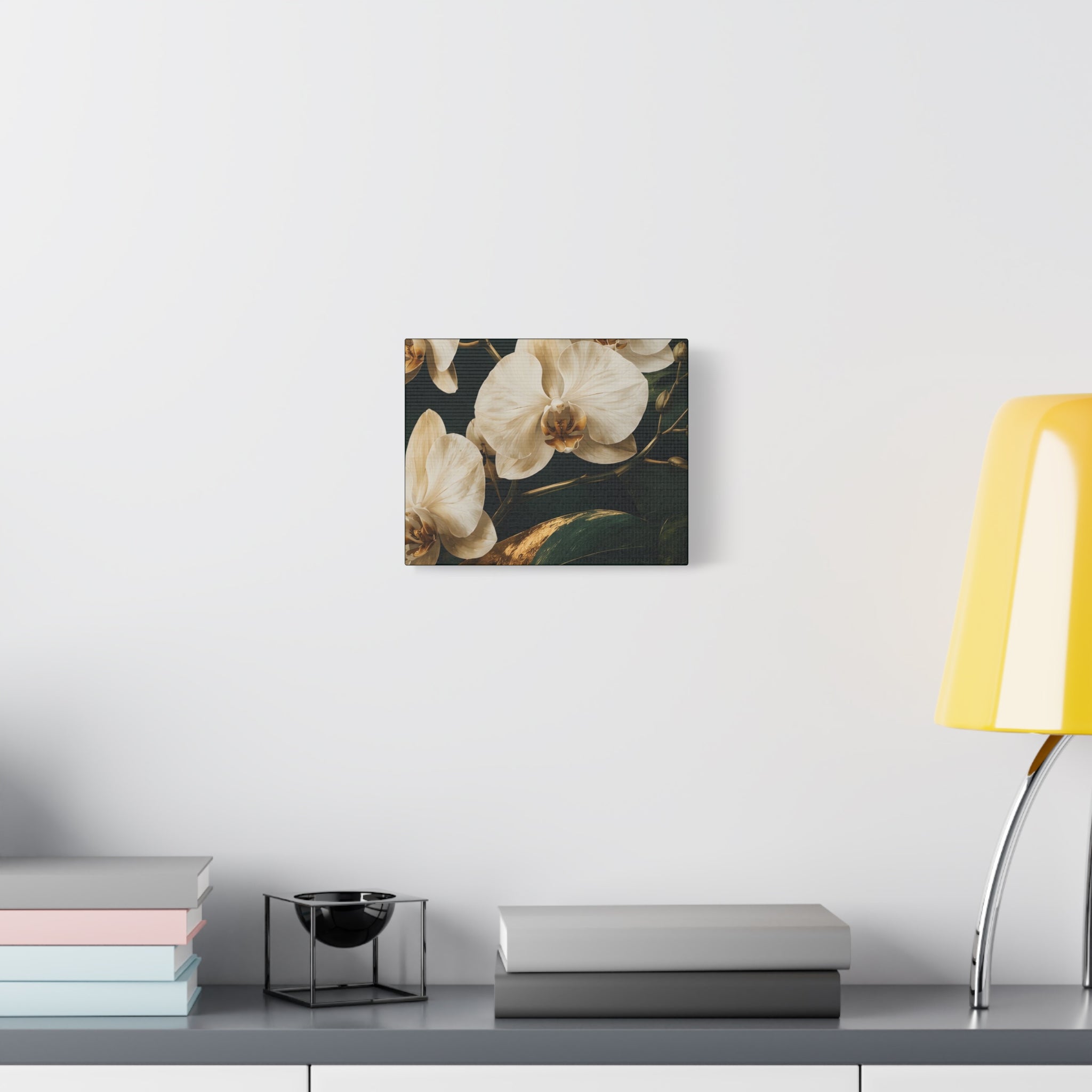 Orchid Botanical Matte Canvas Print — Stretched 1.25"