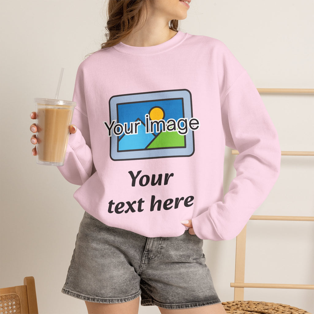 Personalized Image & Text Sweatshirt