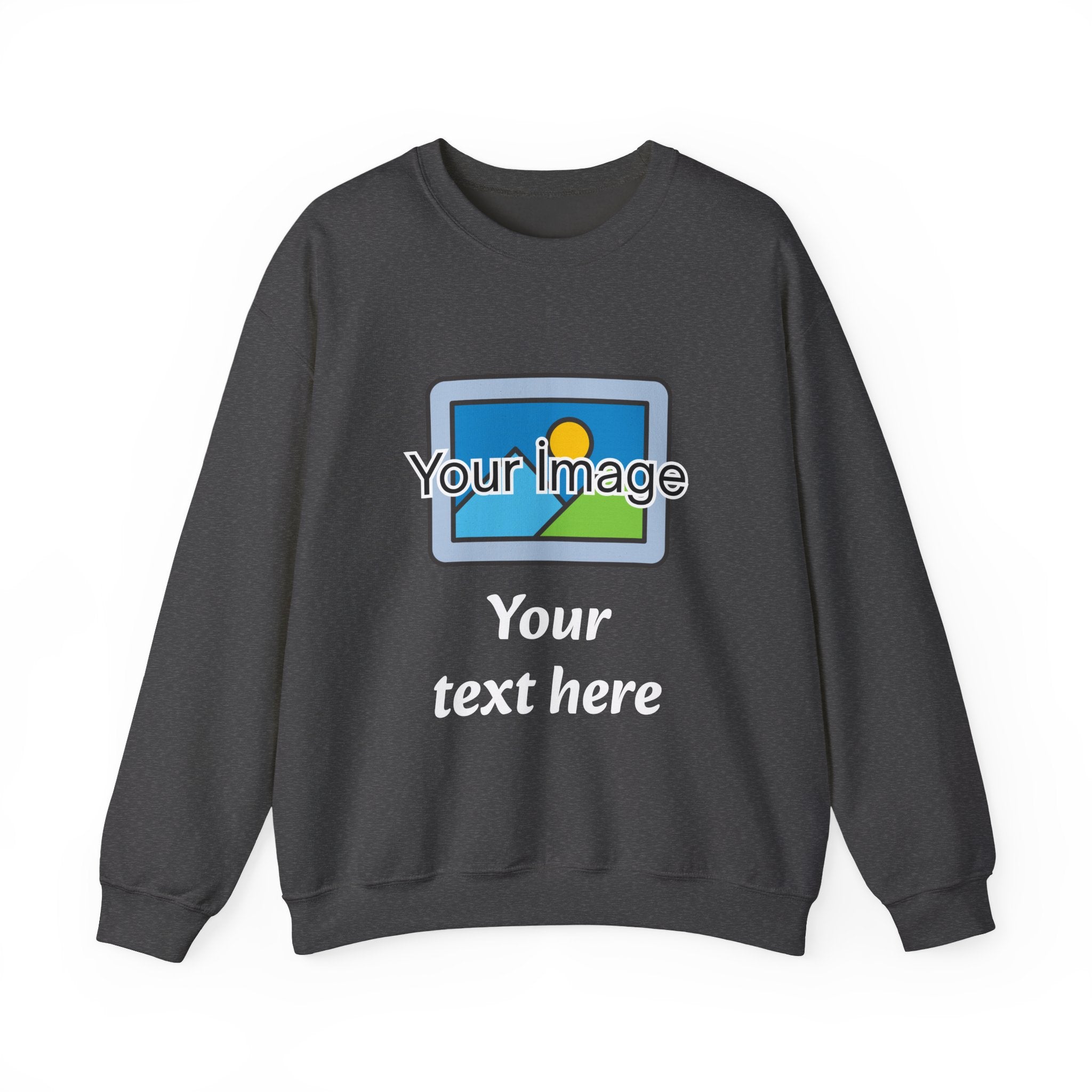 Personalized Image & Text Sweatshirt