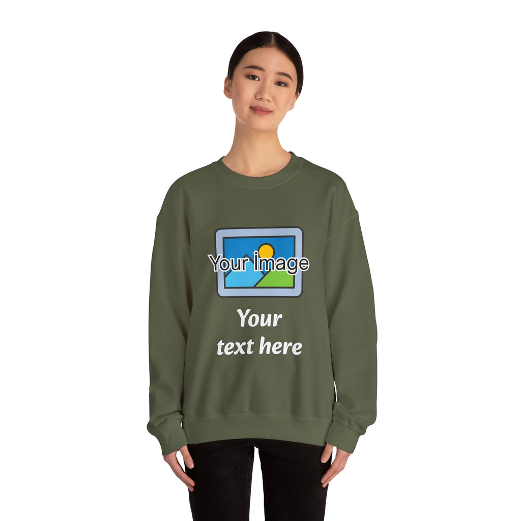 Personalized Image & Text Sweatshirt