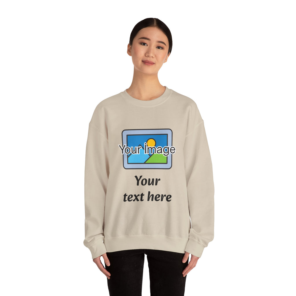Personalized Image & Text Sweatshirt