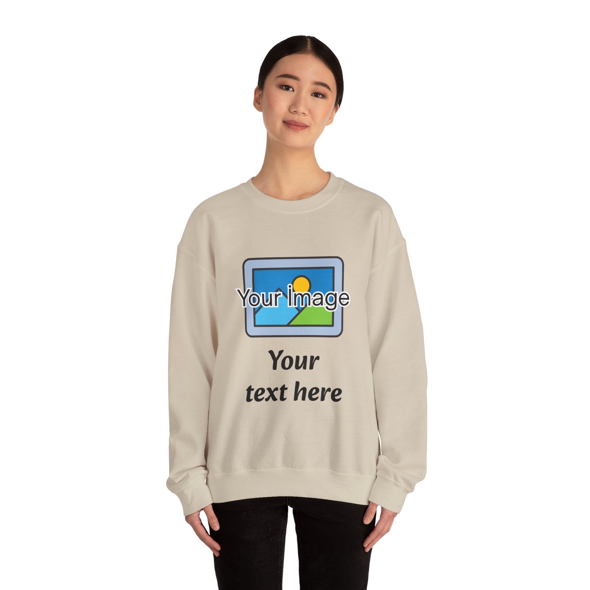 Personalized Image & Text Sweatshirt