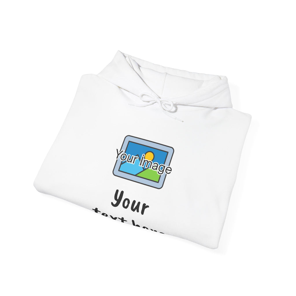 Custom Photo & Text Hoodie — Personalized Image Hoodie, Add Your Text